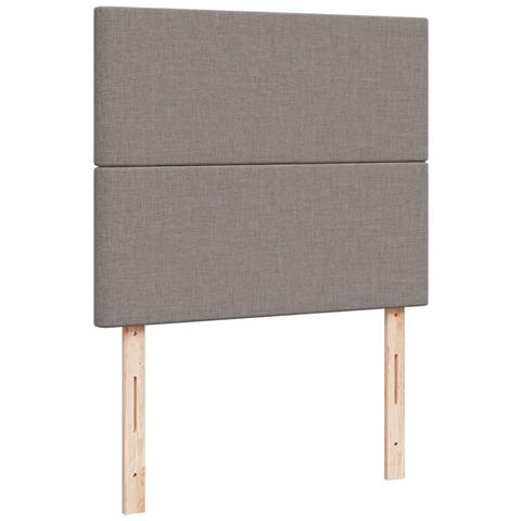Giroletto a Molle con Materasso Tortora 120x190 cm in Tessuto - Foto 9