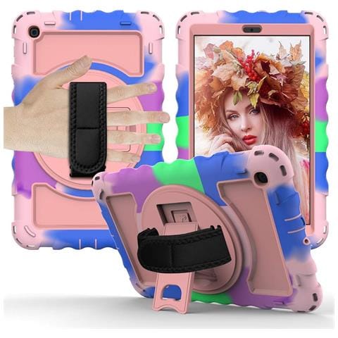 Custodia Per Samsung Galaxy Tab A 8.0"" Cavalletto E Tracolla Colorata - Foto 1
