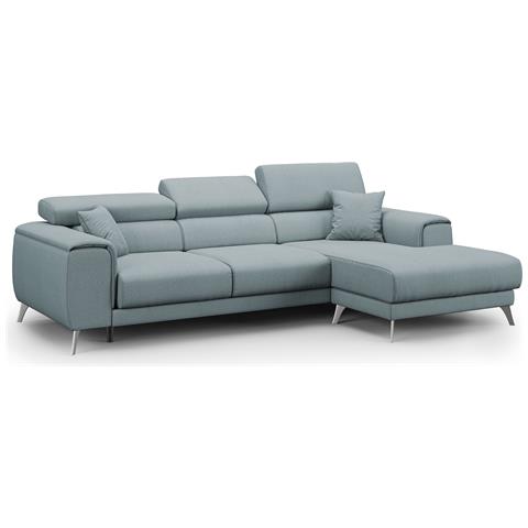 Fusion Divano Angolare In Tessuto Smacchiabile T05 Carta Da Zucchero - Foto 1