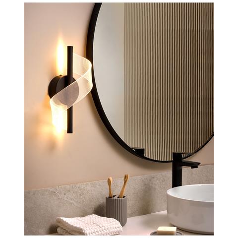 Lampada Da Parete A Led Sarela Metallo Nero - Foto 1