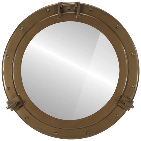 Specchio da Parete Design Oblò Ø50 cm in Alluminio e Vetro - Foto 2