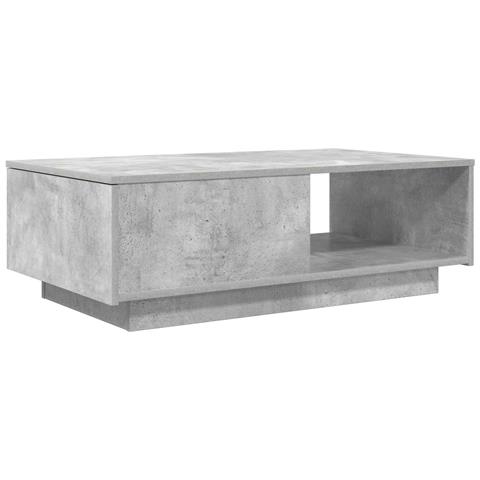 Tavolino da salotto con cassetto Grigio cemento 95 x 55 x 31 cm - Foto 1