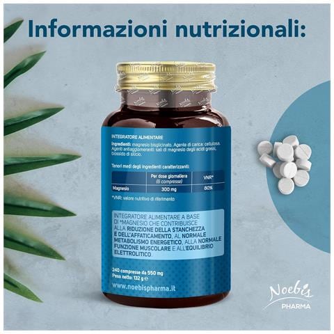 Magnesio Bisglicinato 240 Compresse - Alta Biodisponibilità e Tollerabilità - Energia, Muscoli e Sistema Nervoso (Confezione sestupla) - Foto 5