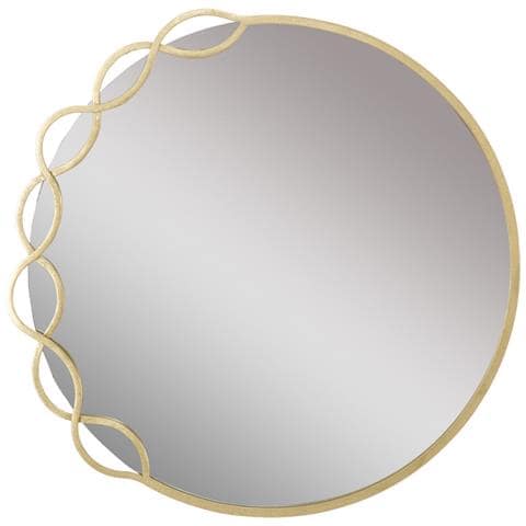 Specchio Da Parete Eleonor Con Cornice Dorata Scultorea - Foto 1