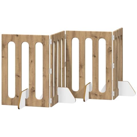 Recinto pieghevole per animali 4 pcs Rovere Artigianale - Foto 1