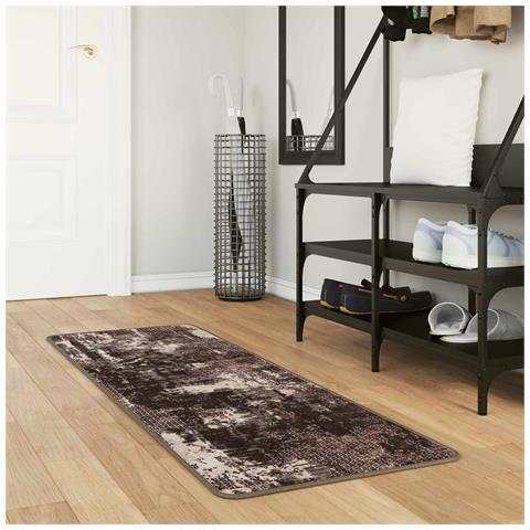 Runner Tappeto MARSA Nero 50 x 100 cm Poliestere e PVC - Foto 2