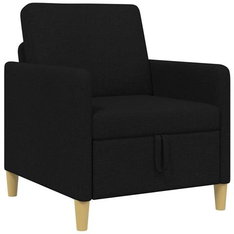 Divano con Storage Nero 72 x 78 x 87 cm Poliestere - Foto 1