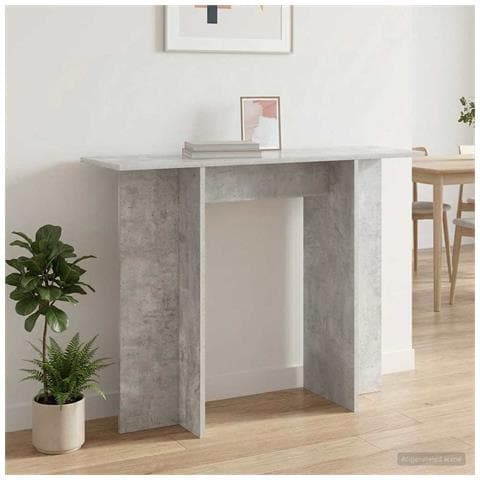 Tavolo consolle Grigio Cemento 100 x 30 x 75 cm - Foto 2