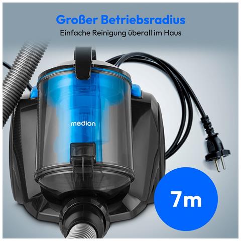 MD 12078 2 L A cilindro Secco 800 W Senza sacchetto - Foto 2