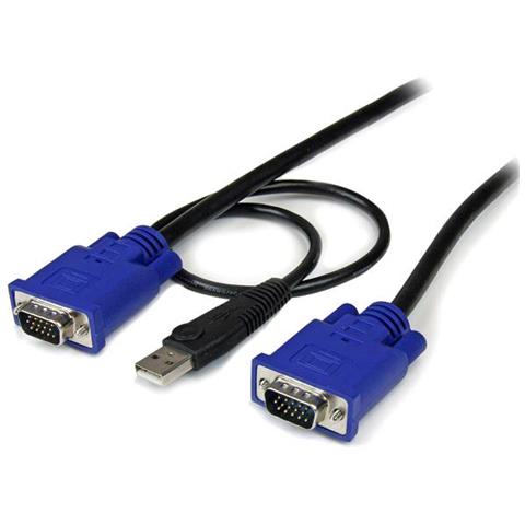Cavo sottile KVM, VGA, USB, 2 in 1 - 3 m - Foto 1