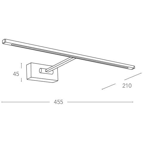 F. A. N. EUROPE Lighting applique ANDROMEDA cromo - Foto 6