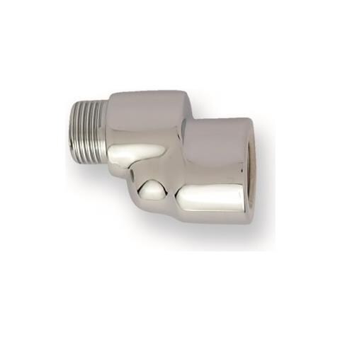 Raccordo Eccentrico Retrogruppo Cromato, Raccordo Eccentrico Attacchi Mf 1/2'' X 1/2'' Spostamento Mm 10 In Ottone Pulito Cromato - Foto 1