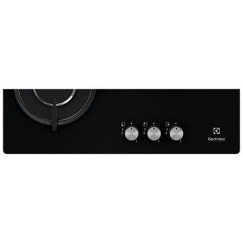 ELECTROLUX Piano Cottura EGT6633NOK a Gas 3 Fuochi Gas Colore Nero RK9909