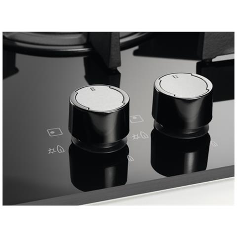 ELECTROLUX Piano Cottura EGT6633NOK a Gas 3 Fuochi Gas Colore Nero RK9909