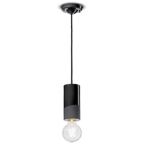Lampada A Sospensione Decò C2501-nec Colore Nero - Foto 1
