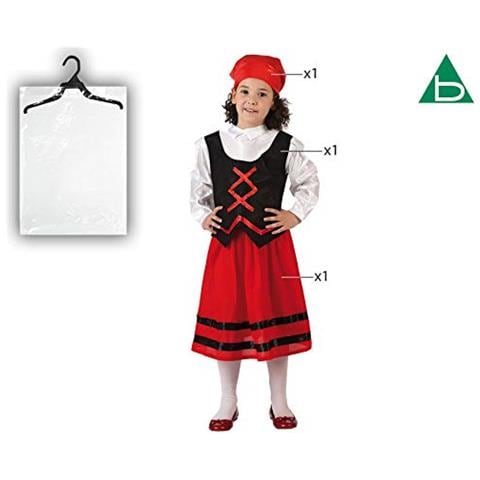 -32145 Costume Da Pastora Per Bambina - T, Colore Rosso 7-9 Anni (32145)  - Foto 2