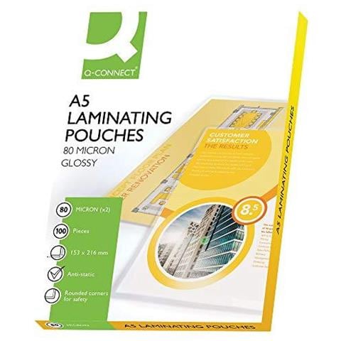 Pouches Per Plastificatrici 2x80 ? m Finitura Lucida A5 Conf. 100 Pezzi - Kf04106 - Foto 2