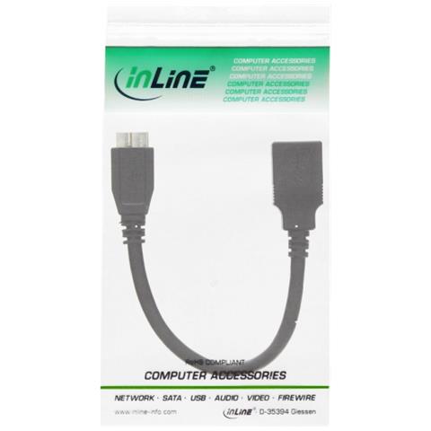 31609 Micro-USB 3.0 OTG USB 3.0 A Nero cavo di interfaccia e adattatore - Foto 2