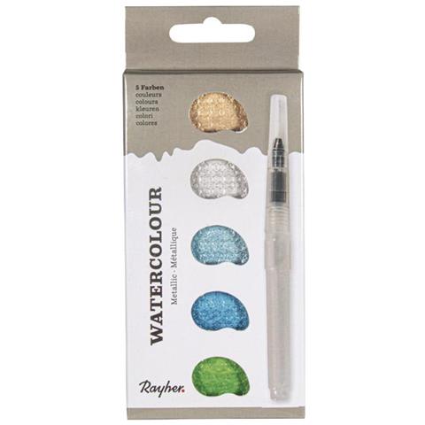 Vernice Acrilica Metallizzata Blu-verde A 5 Colori - Foto 1