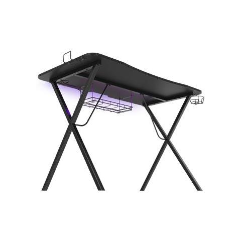 Scrivania Da Gioco Genesis Holm 200 Rgb, Nera - Foto 2