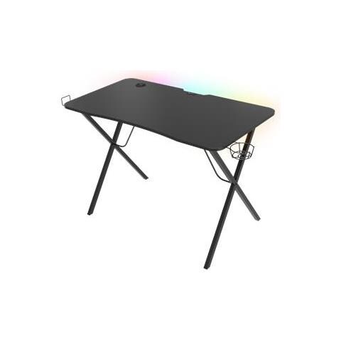 Scrivania Da Gioco Genesis Holm 200 Rgb, Nera - Foto 1