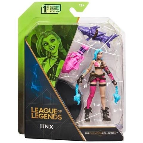 Figurina Ufficiale Jinx 10 Cm - 6062258 - Con 12 Punti Di Articolazione E Accessori - Giocattolo Da Collezione - Foto 1