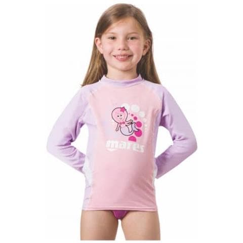 Rash Guard Manica Lunga Bambina Rosa M - Foto 1