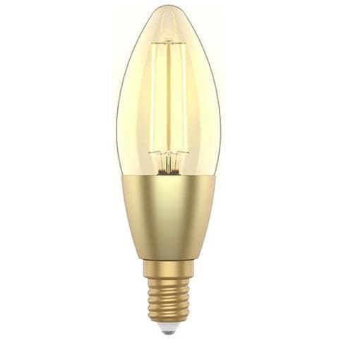 Lampadina Intelligente Candela E14 Ambra Calda 4,9w Led A Filamento Alexa Google Assistant, R5141 - Foto 5