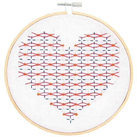 Kit Per Il Ricamo Sashiko A Cuore - Foto 2