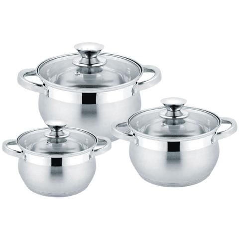 Set Di 3 Pentole In Acciaio Inossidabile Da 3l, 4l E 6l Di - Foto 1
