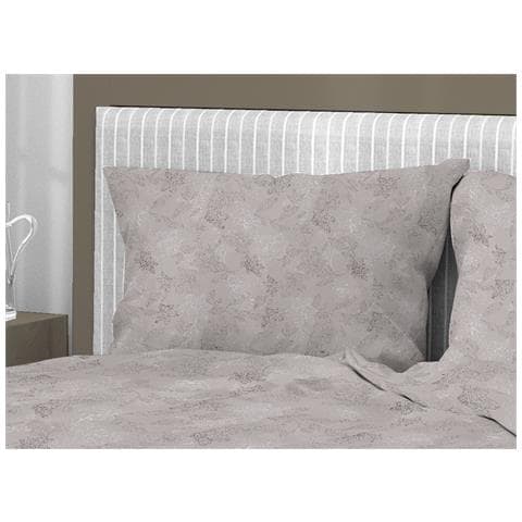 Sacco Copripiumino In 100% Cotone Made Italy Disegno Moderno Lily Vari Colori Matrimoniale Beige - Foto 2