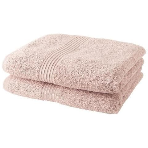 Set Di Asciugamani 50 X 90 Cm Rosa Chiaro - Foto 1