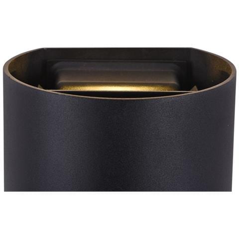 Lampada Da Parete Moderna Per Esterno Metallo Nero Luce Led 6w Ip54 - Foto 2