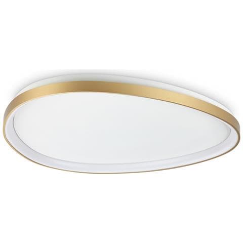 Plafoniera Contemporanea Gemini Metallo Ottone Led Integrato 42w 3000k Ip20 - Foto 1