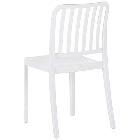 Set Di 4 Sedie Da Giardino Bianco Sersale - Foto 7