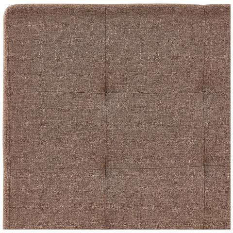Letto Tessuto La Rochelle 180 X 200 Cm Marrone - Foto 2