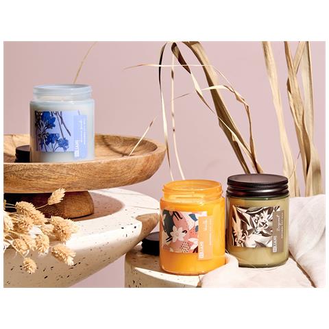 Set Di 3 Candele Profumate Cera Di Soia Bergamotto /vaniglia /lavanda Fruity Bloom - Foto 1