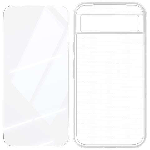 Set Protezione Per Google Pixel 8 Cover Morbida E Vetro Temperato 9h, Trasparente - Foto 2
