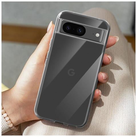 Set Protezione Per Google Pixel 8 Cover Morbida E Vetro Temperato 9h, Trasparente - Foto 5