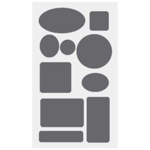 Toppe Autoadesive Per Riparazione Vestiti, Piumini Multiforma, 5 Fogli Navyblue - Foto 2