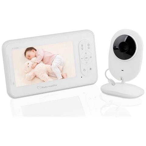 Baby Monitor 4.3" Audio Video Telecamera Sorveglianza Controllo Bambino - Foto 1