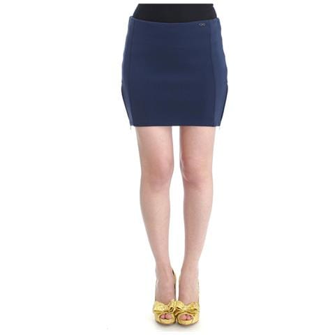 Minigonna In Nylon Blu - It42-m - Foto 1