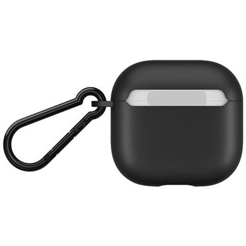 Custodia Per Airpods 4 Tough Con Moschettone Antigraffio, Nero - Foto 5