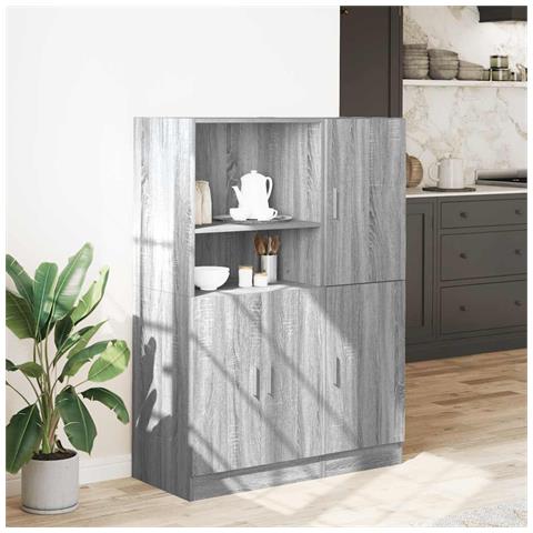 Set Di Mobili Da Cucina 2 Pz Grigio Sonoma In Truciolato - Foto 3