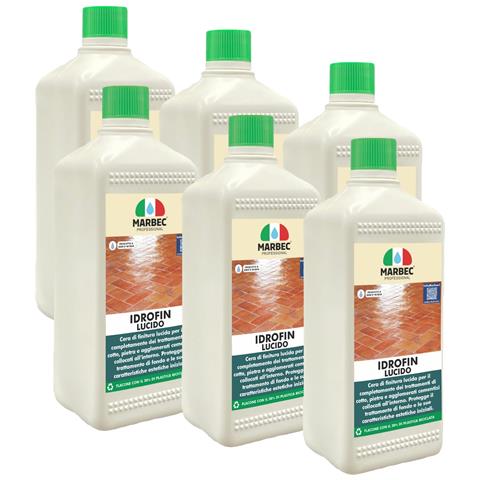 Idrofin Lucido 1ltx6pz - Cera Per Pavimenti - Foto 1