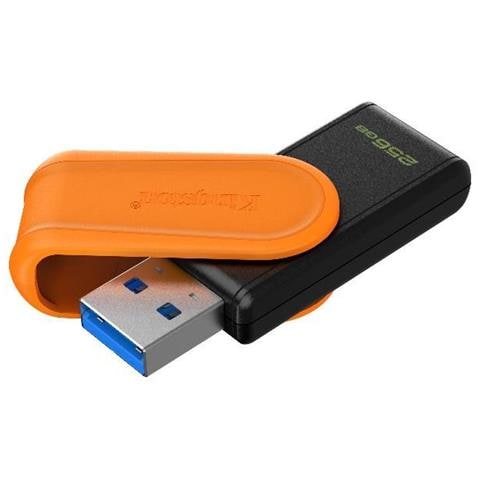 Chiavetta USB DataTraveler Exodia S con Capacità 256 GB Colore Nero Arancione - Foto 1
