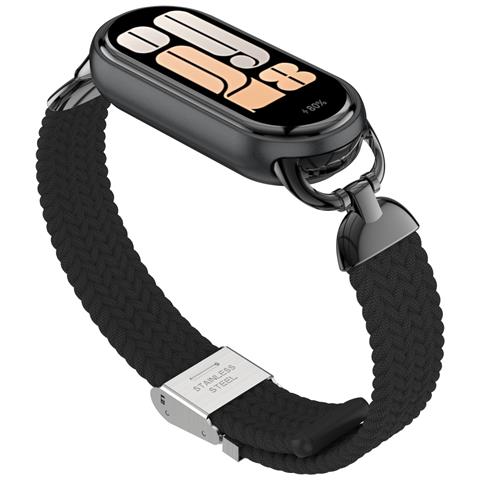 Elegante Cinturino Con Fibbia Intrecciata Per Xiaomi Mi Band 9/10 Black - Foto 1