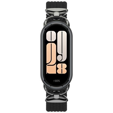 Elegante Cinturino Con Fibbia Intrecciata Per Xiaomi Mi Band 9/10 Black - Foto 2