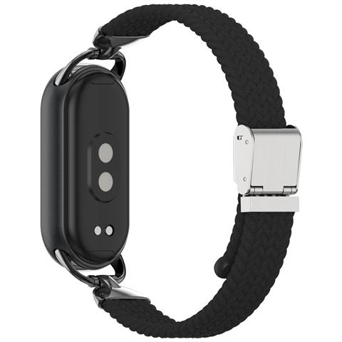Elegante Cinturino Con Fibbia Intrecciata Per Xiaomi Mi Band 9/10 Black - Foto 5