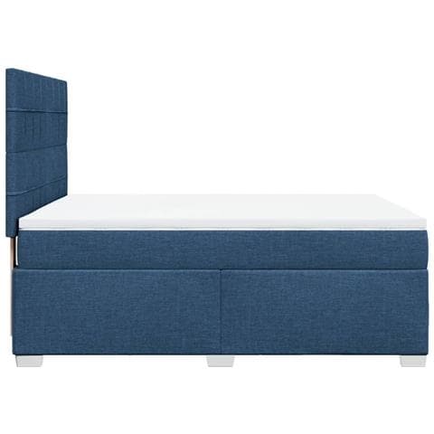 Giroletto a Molle con Materasso Blu 140x190 cm in Tessuto - Foto 9